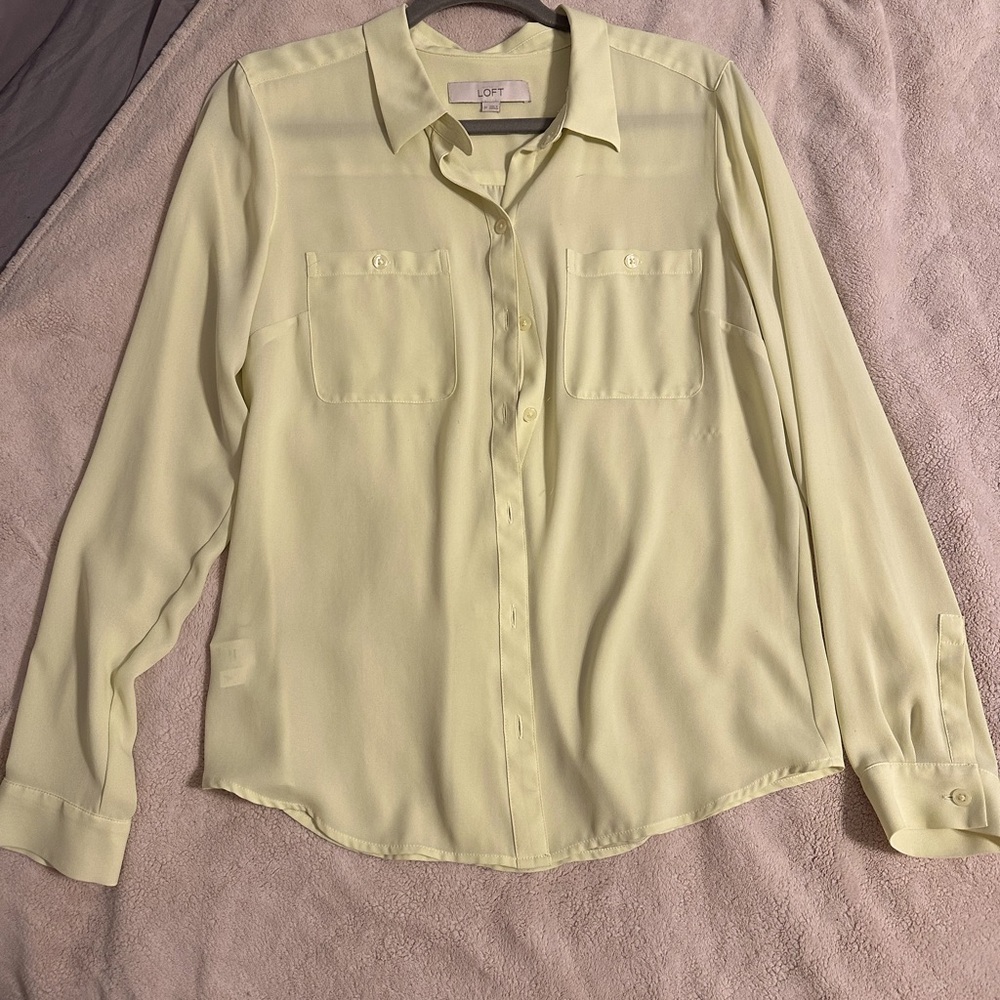 Loft pail green shirt